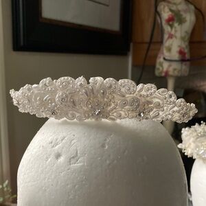 Ivory Pearl and Crystal Bridal Tiara